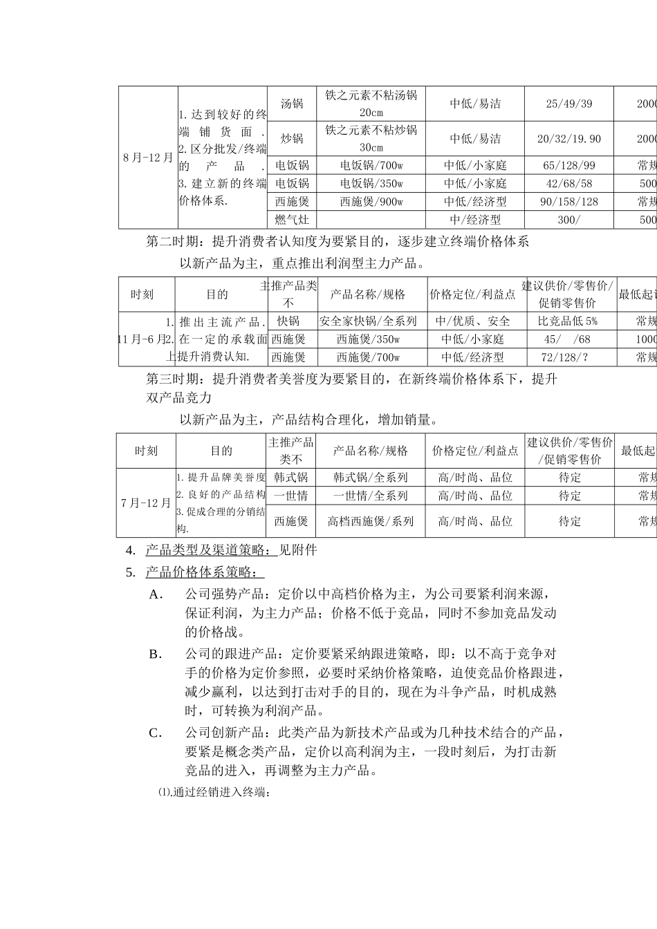 XX品牌炊具上海市场产品推广策略及阶段目标_第2页