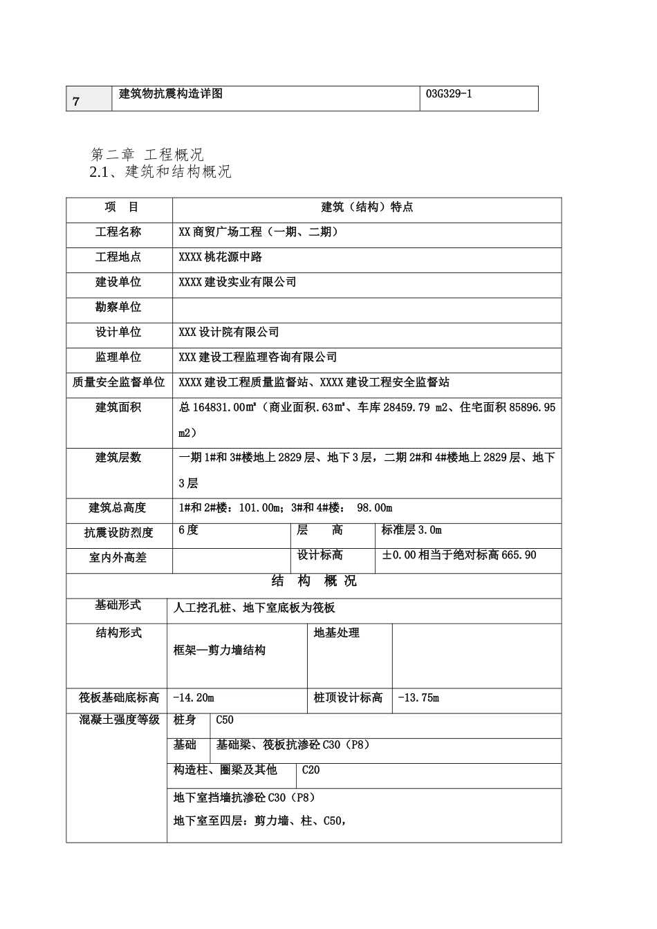 XX商贸广场施工组织设计完整版_第3页
