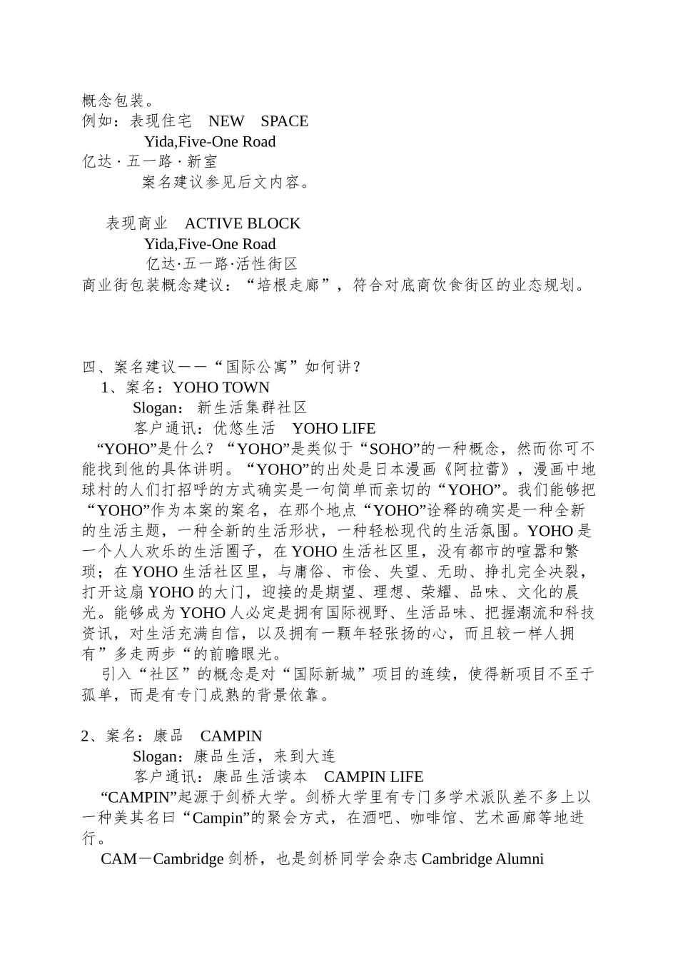 XX国际公寓项目推广思路_第3页