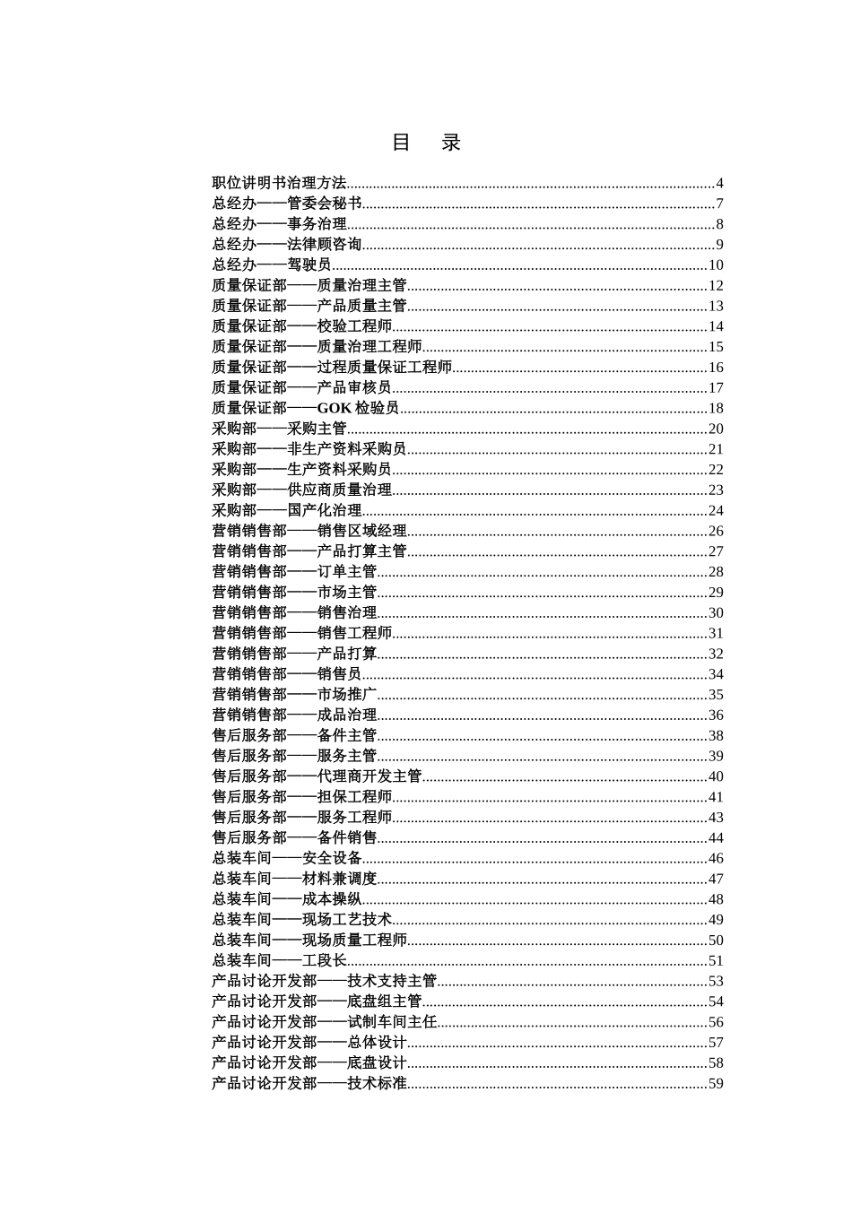 xx客车有限公司职位说明书_第3页