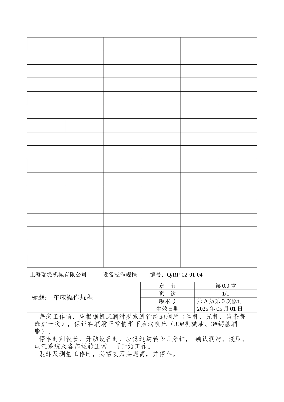 XX有限公司设备操作规程_第2页