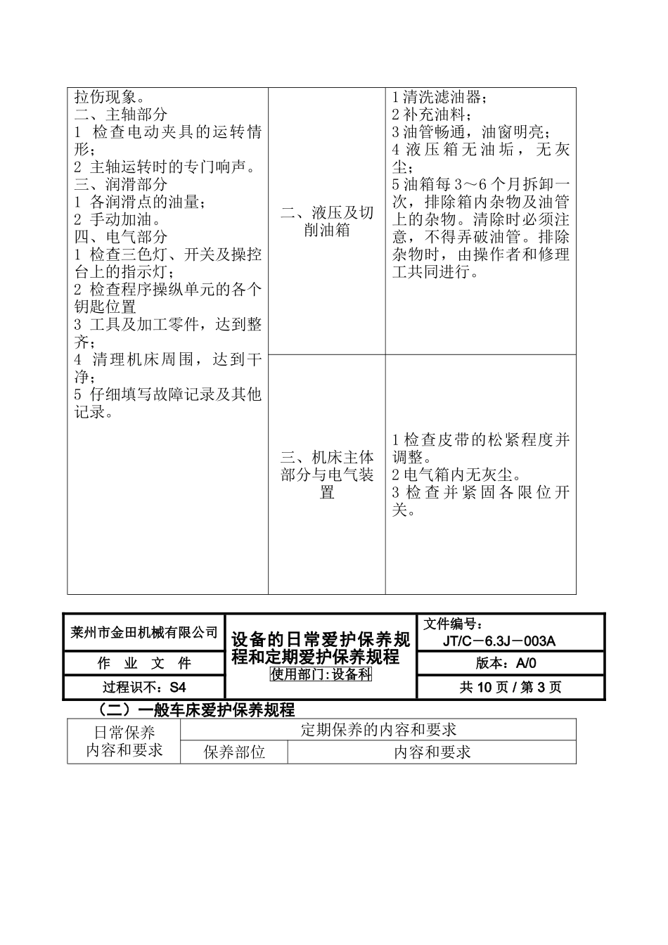 xx机械有限公司过程方法编制质量手册作业文件6_第3页