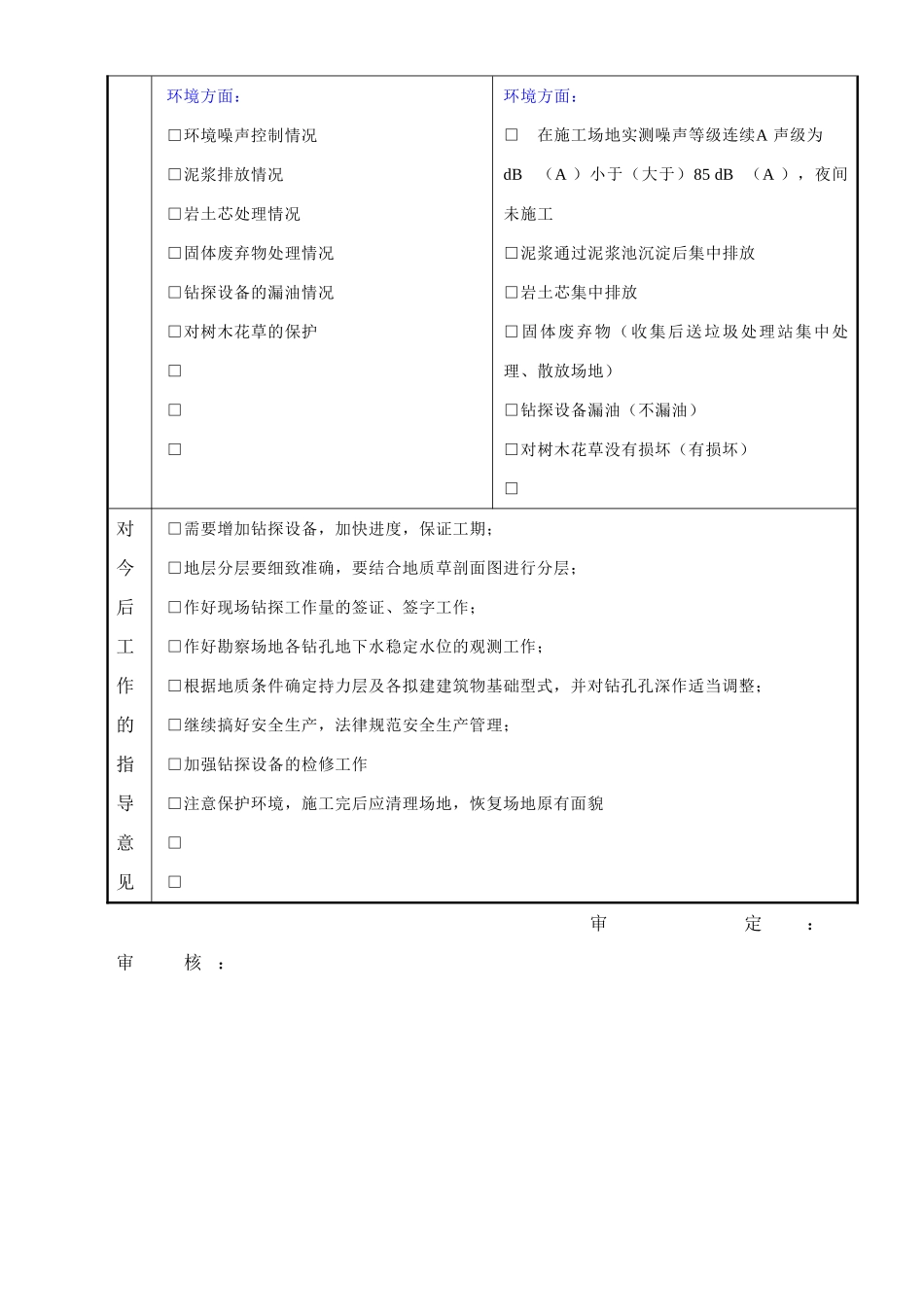 xx院勘察项目中间检查记录表_第2页