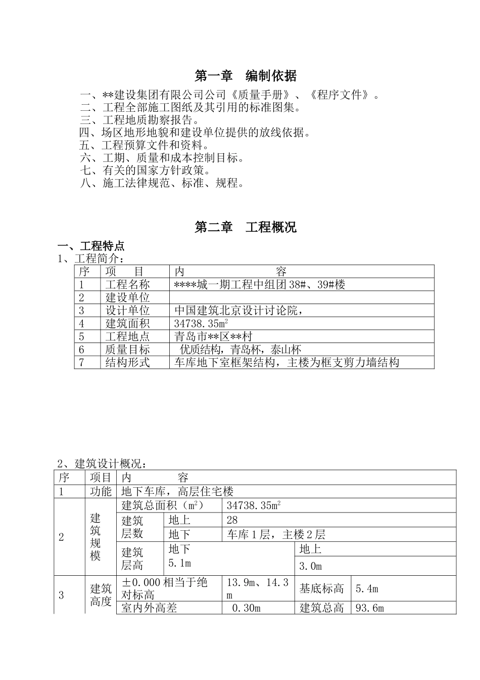 [山东]高层住宅楼施工组织设计-secret_第1页