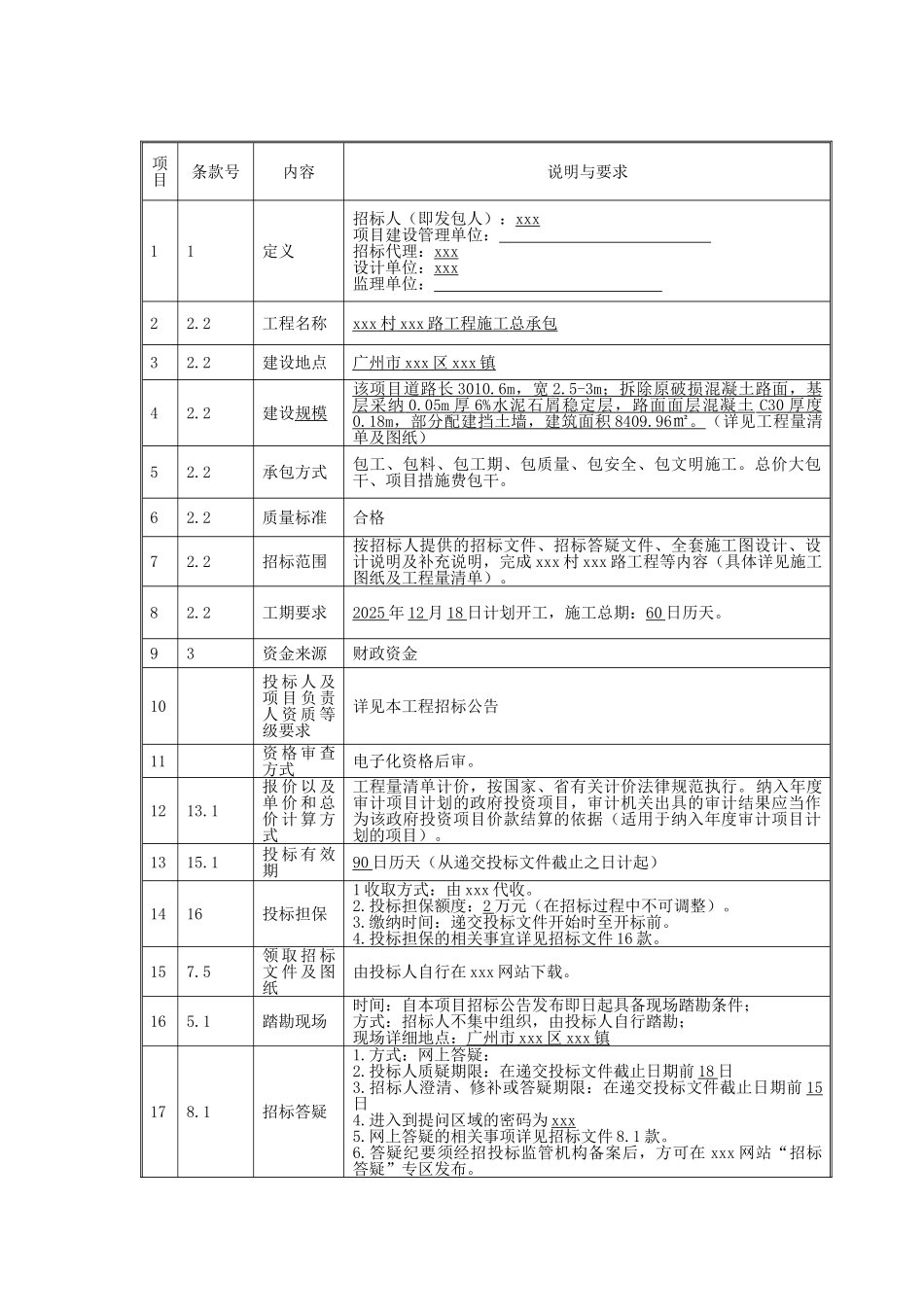 [广东]2025年道路工程招标文件_第3页