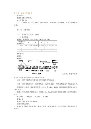 [建筑工程量计算实例含图纸