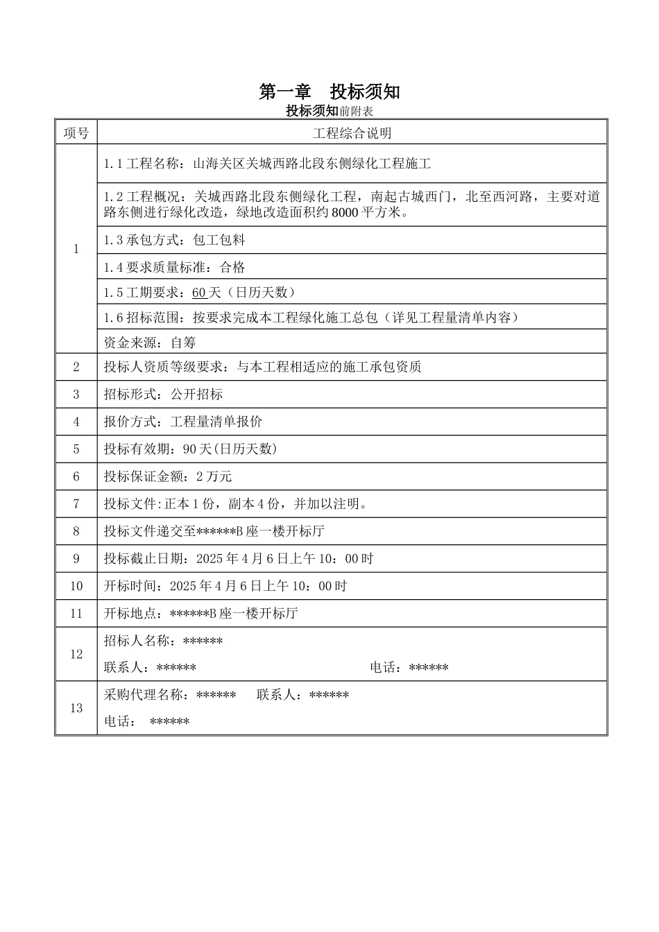 [河北]道路绿化工程招标文件_第3页