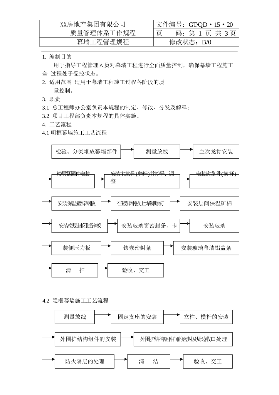 [浙江]地产公司幕墙工程管理规程_第1页