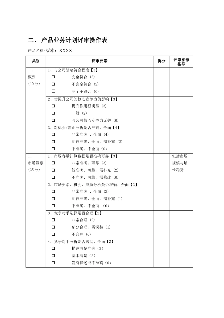 《产品业务计划评审操作手册》_第3页