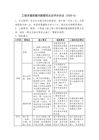 《关键质量问题评分表》