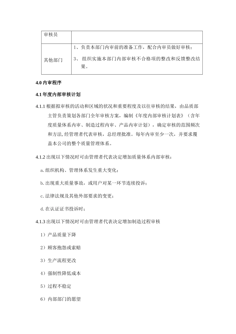 《内部审核管理程序》_第2页