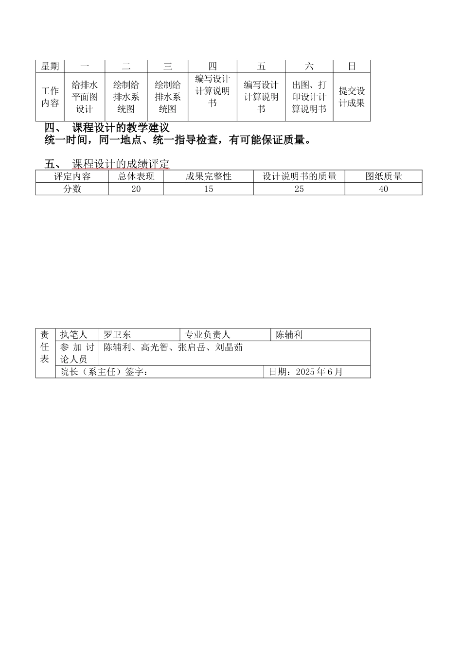 《建筑给水排水工程》2周课程设计教学大纲_第2页