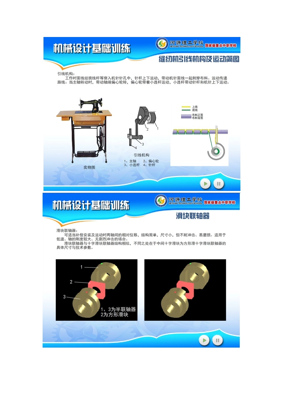 《机械设计基础训练》课件-视频_第3页