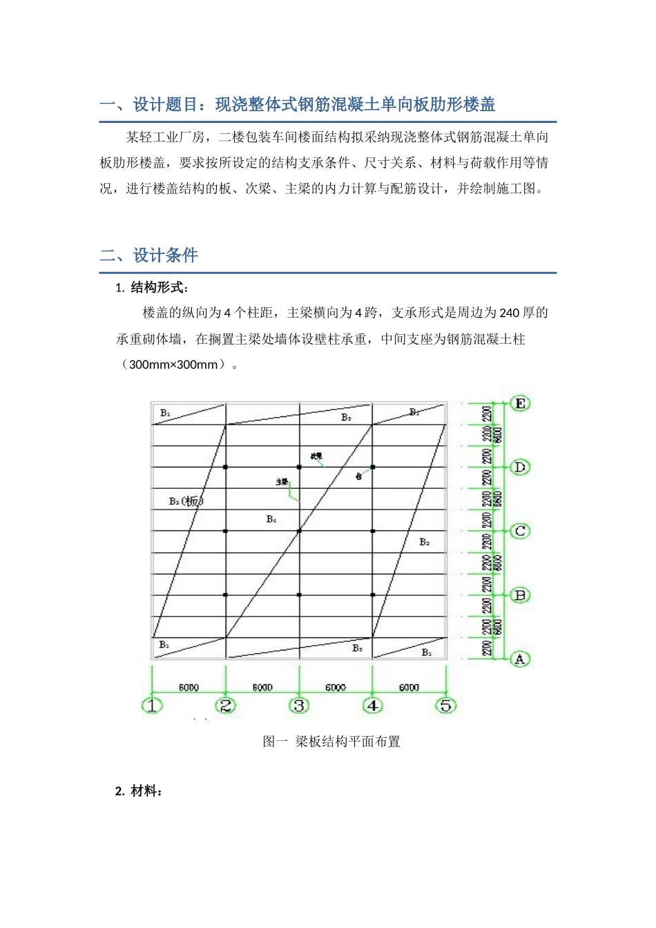 《混凝土结构设计》课程设计_第2页