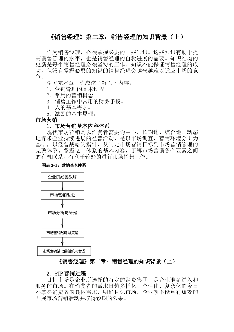 《销售经理》第二章：销售经理的知识背景_第1页