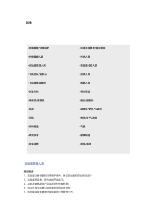 【其他】职位说明书-