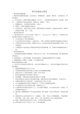 一级建筑师方案设计考试--图书馆建筑