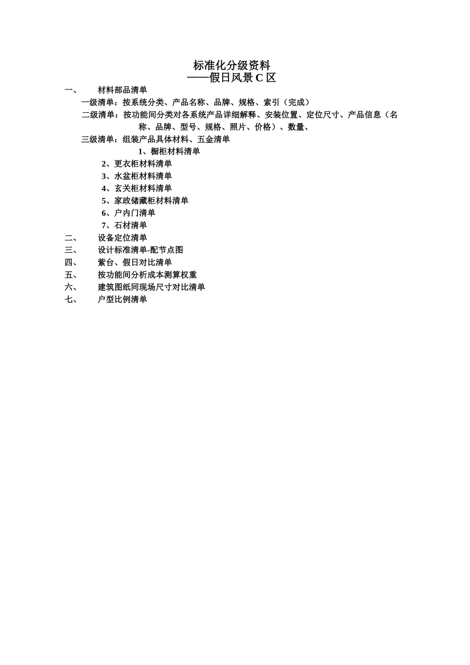 万科户型精装修材料配置标准_第2页