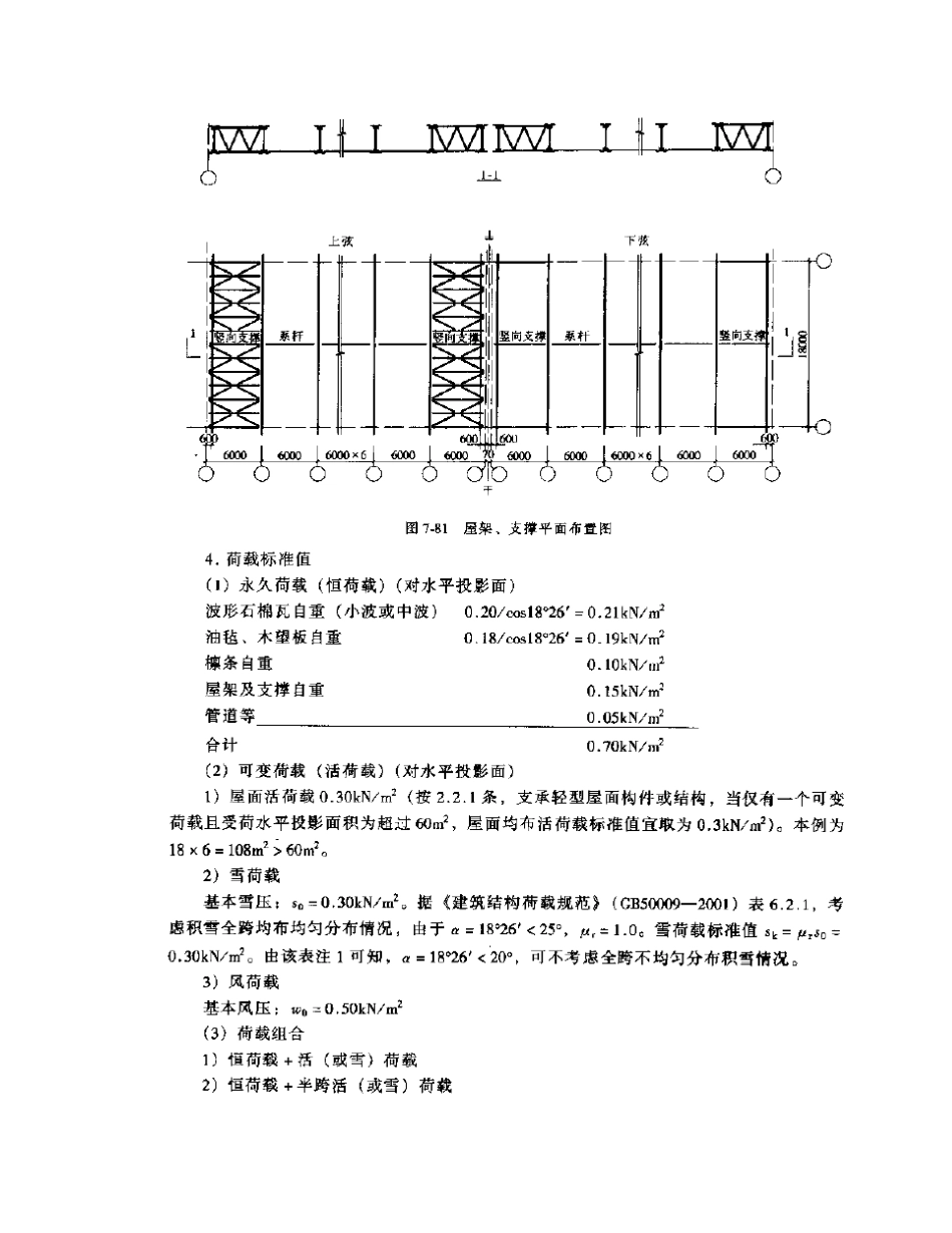 三角形角钢屋架设计例题_第2页