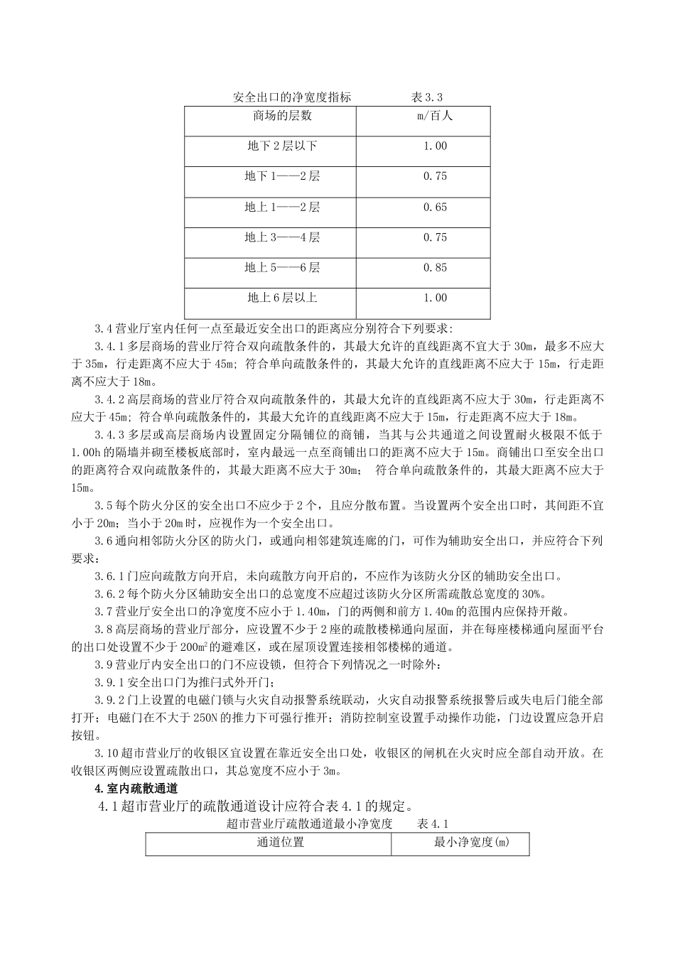 上海大中型商场防火技术规定_第2页