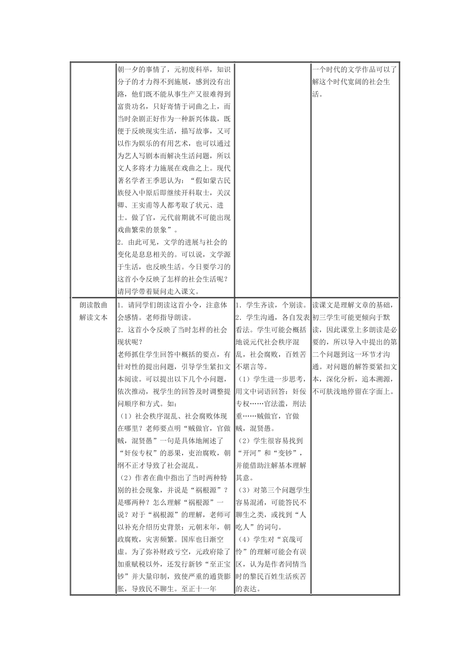 上海市成功教育东沟实验学校《醉太平》教案_第2页