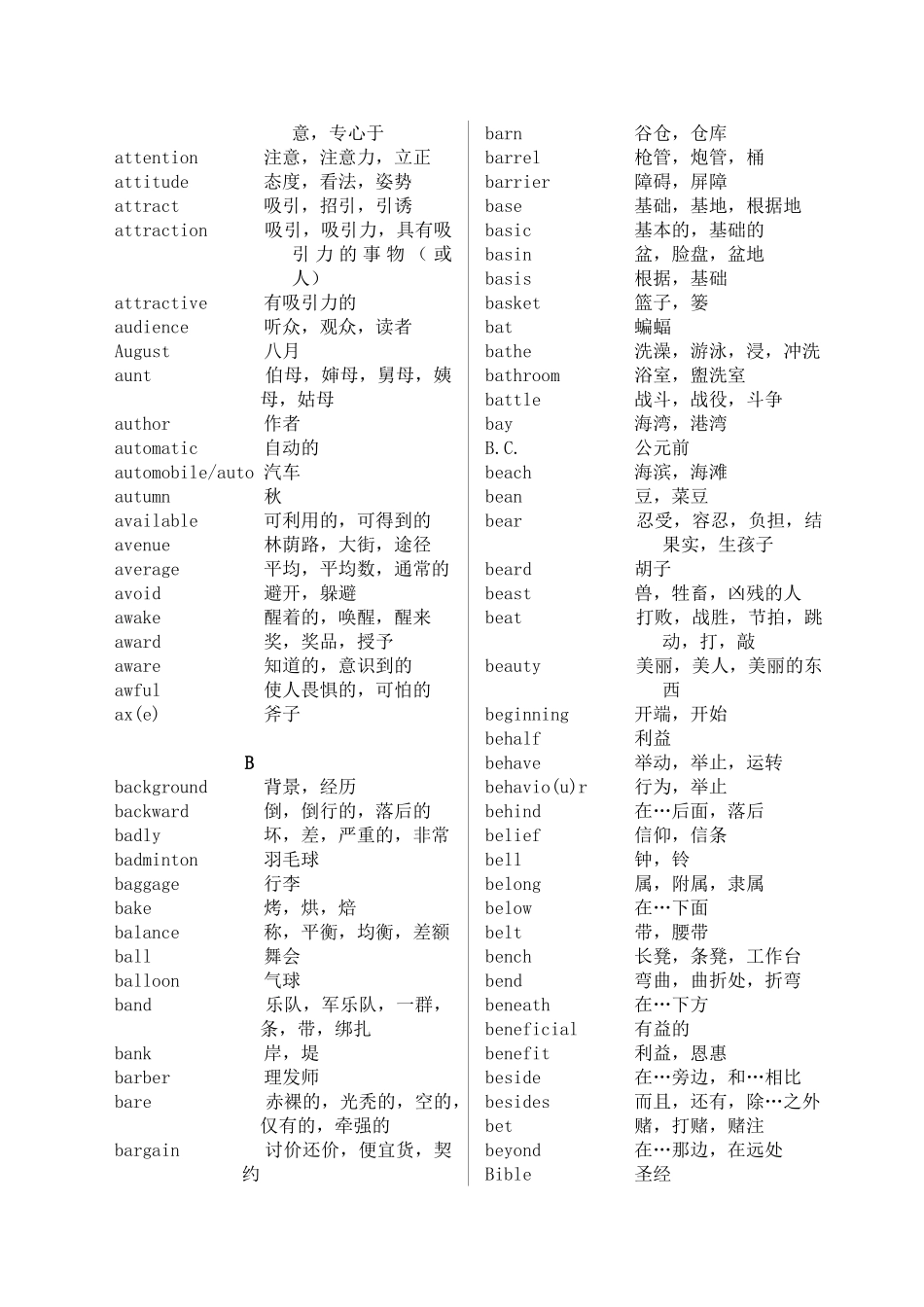 专升本英语--三级词汇_第3页