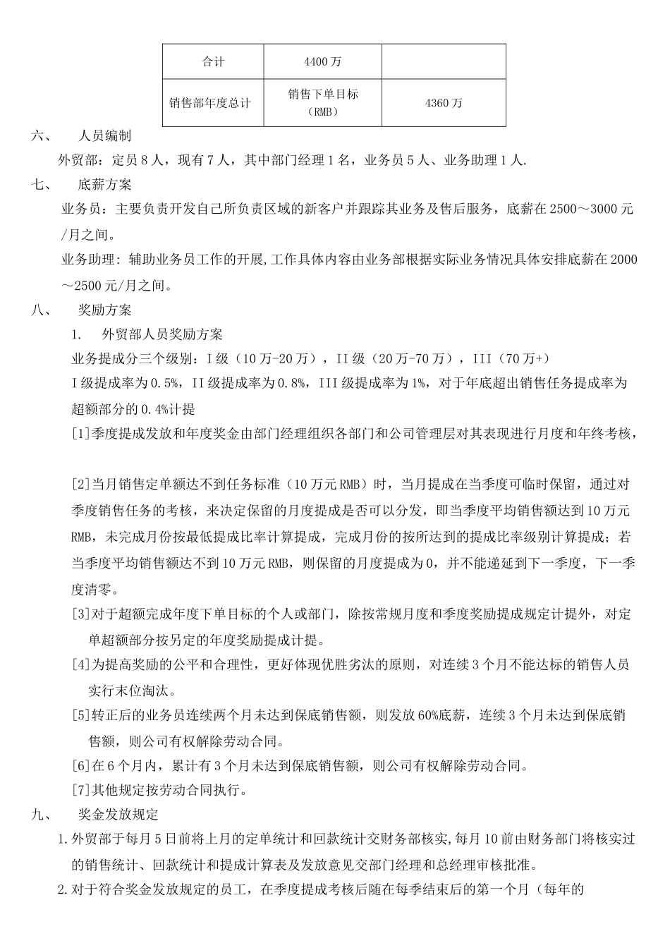 业务-外贸部绩效考核方案_第3页