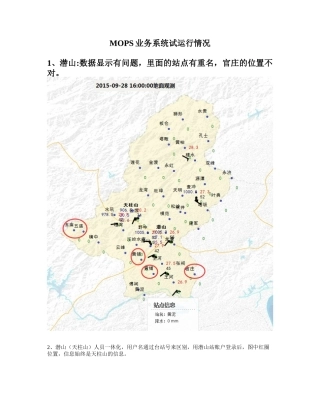 业务系统试运行情况