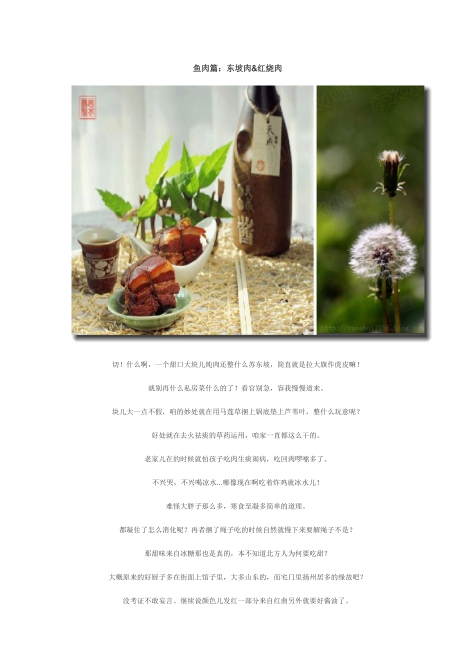 东坡肉与红烧肉_第1页