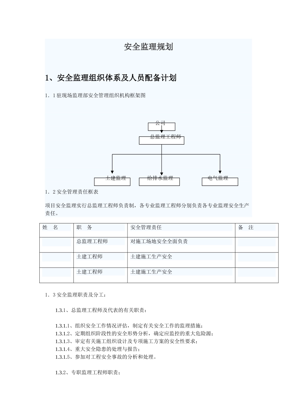 东城安全监理规划_第1页