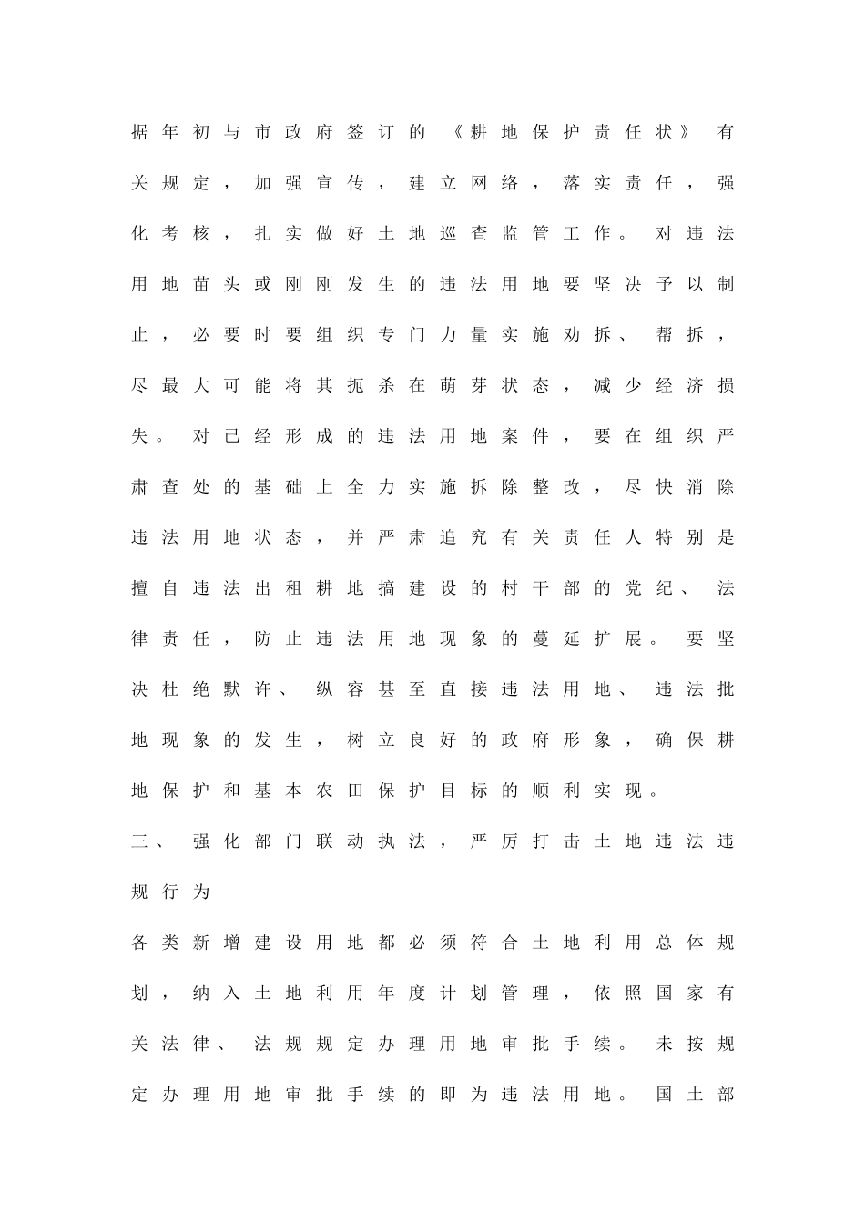 严格土地管治严肃土地执法方案精品策划方案_第3页