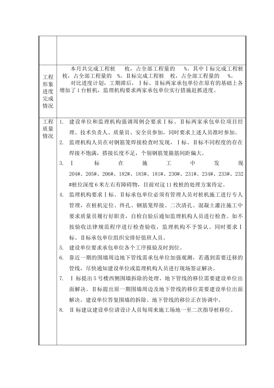 东航机关干部二期经济适用房工程监理月报_第2页