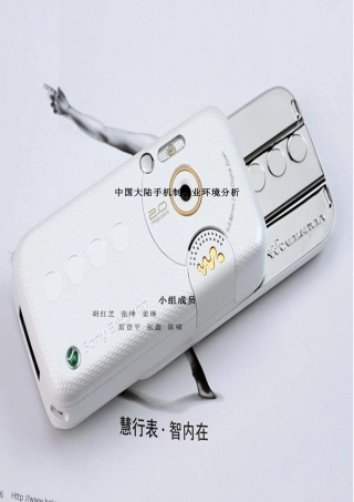 中国大陆手机制造业环境分析