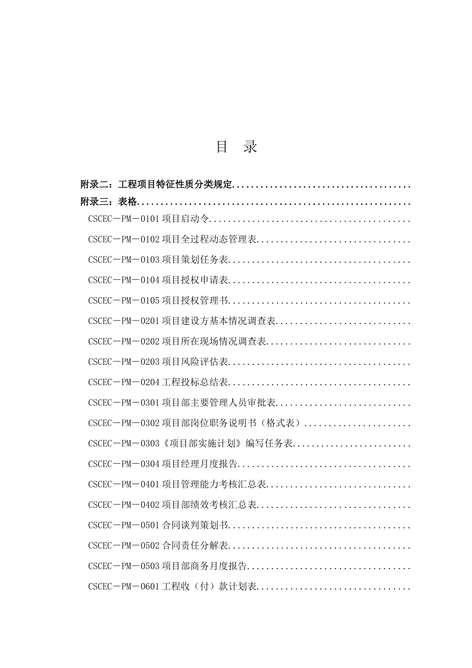 中国建筑项目管理手册表格_第2页