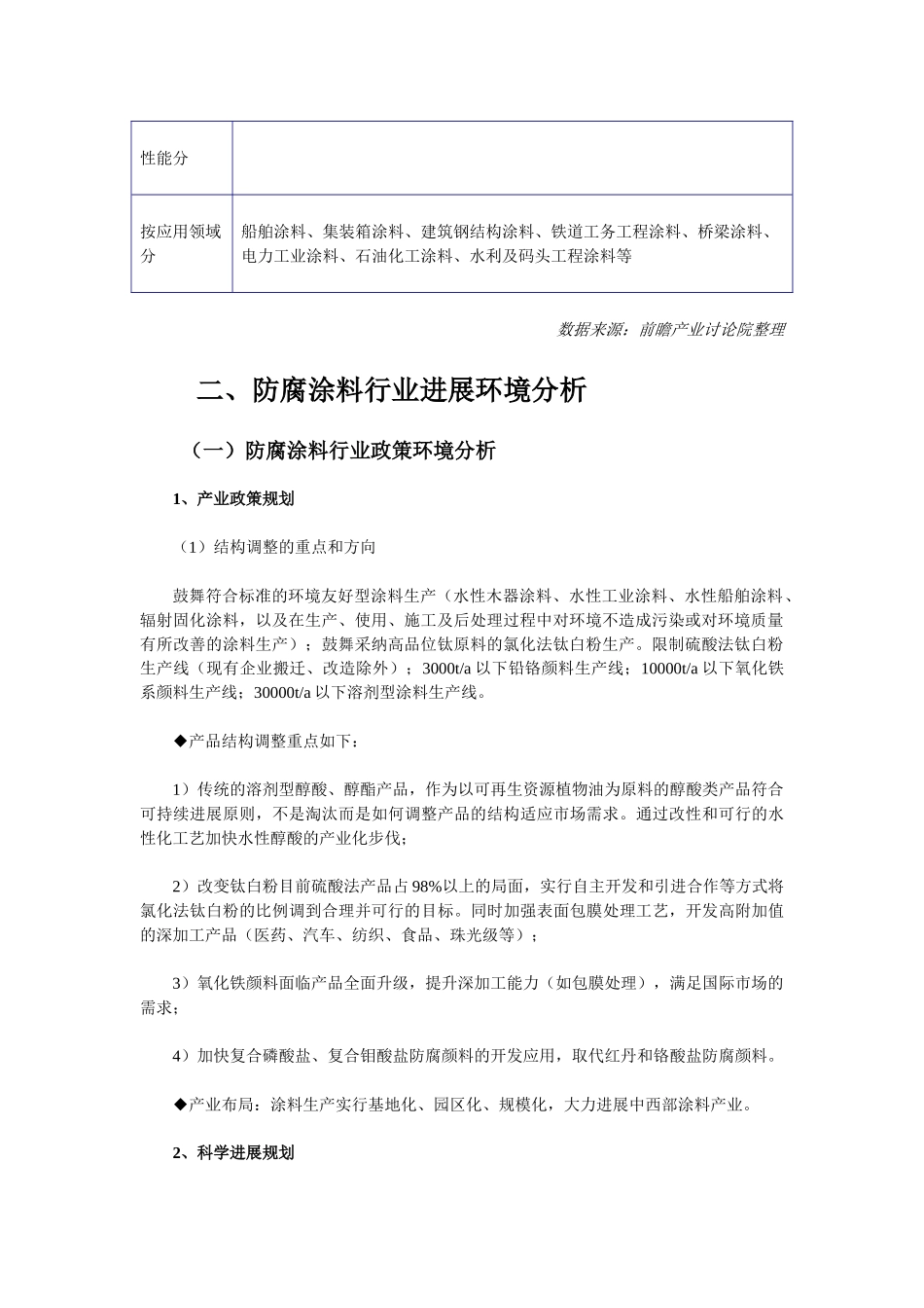 中国防腐涂料行业现状及其前景预测分析要点_第2页