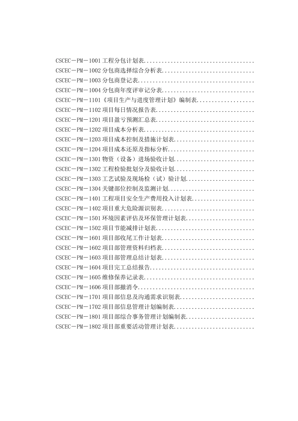 中建项目管理手册表格_第3页