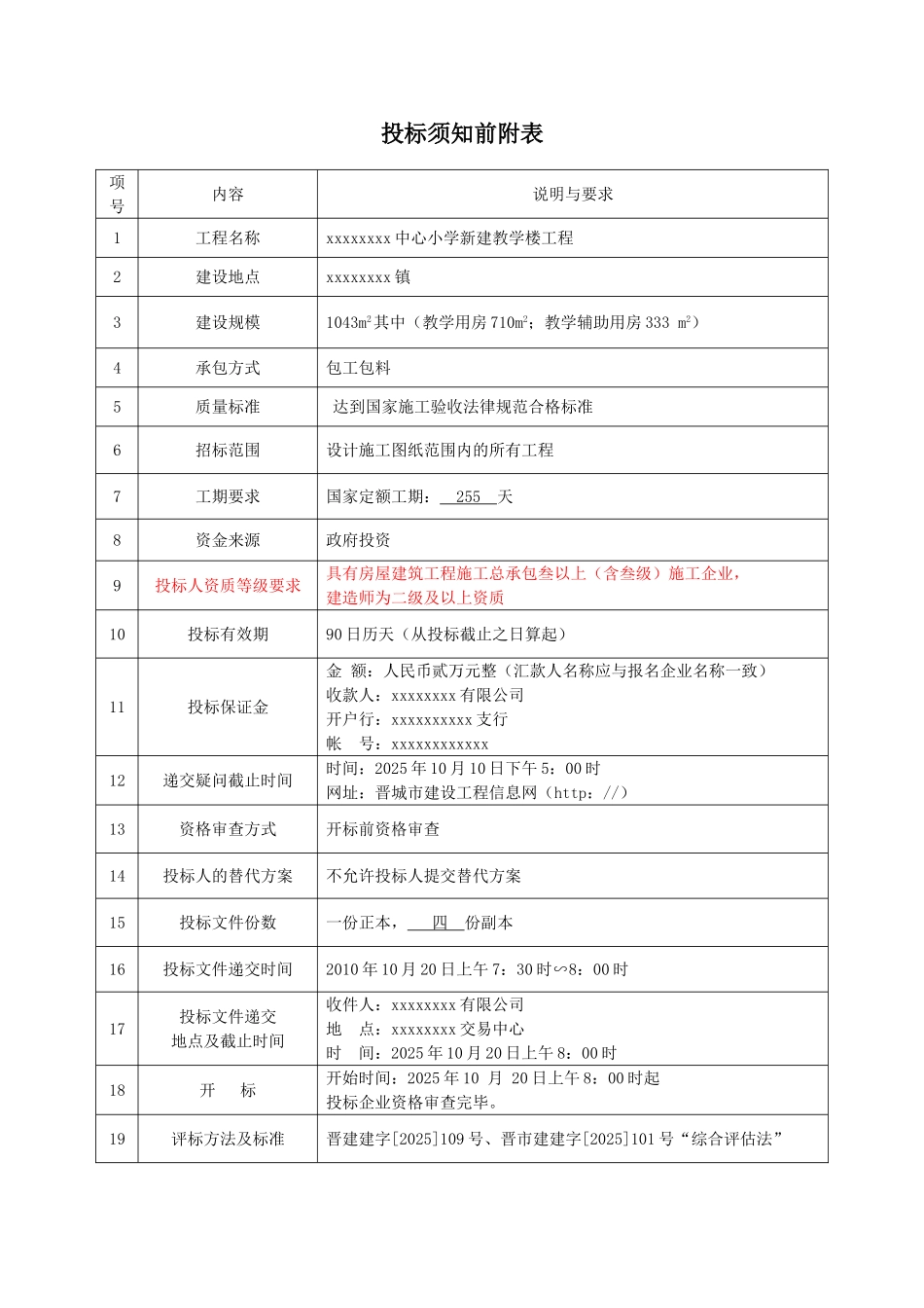 中心小学新建教学楼工程招标文件_第1页