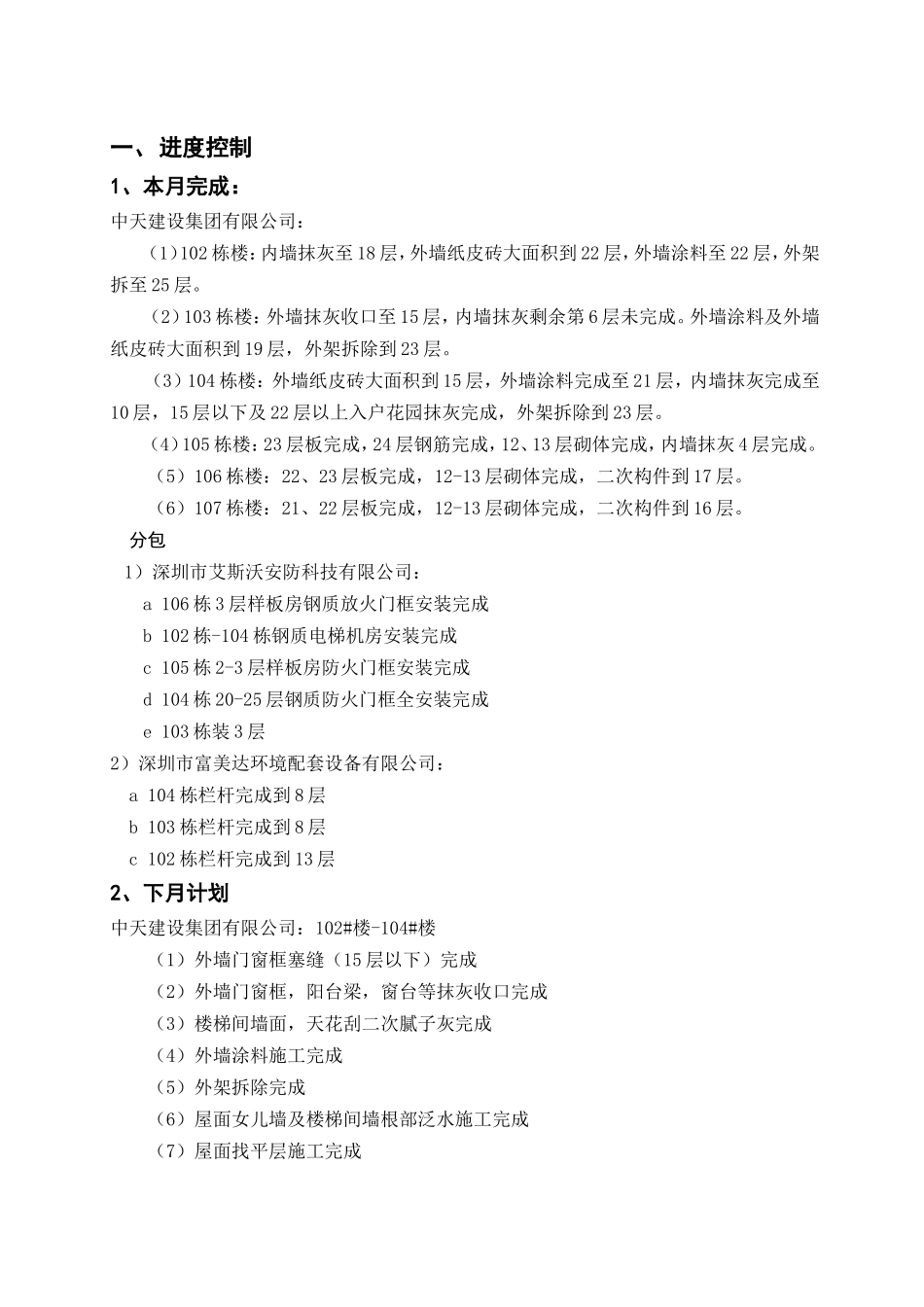 中惠沁林山庄景林苑二期工程监理月报_第2页