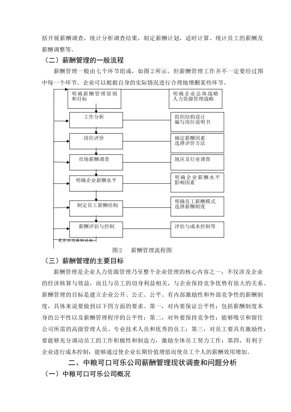 中粮可口可乐公司薪酬管理问题探析与对策探讨_第3页