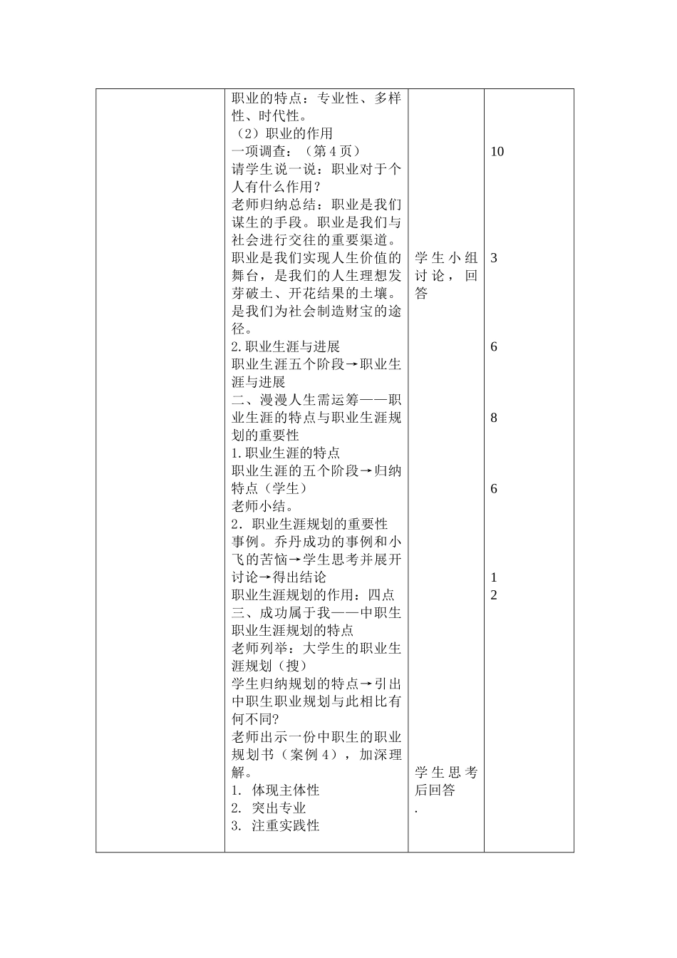 中职职业生涯规划教案_第2页