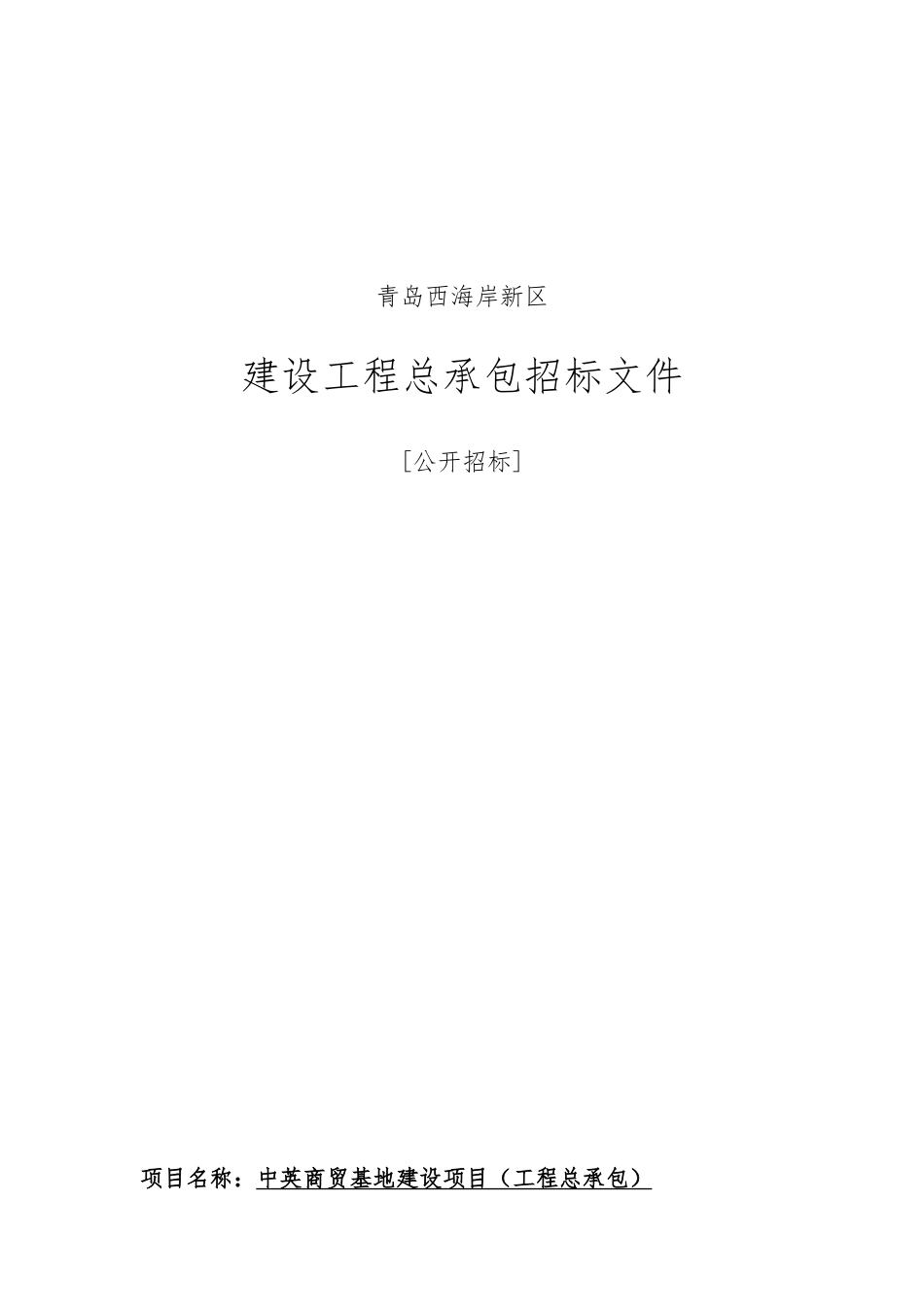 中英商贸基地建设项目EPC招标文件10_第1页