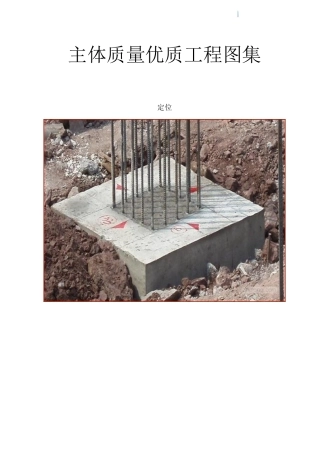 主体结构工程质量创优图集