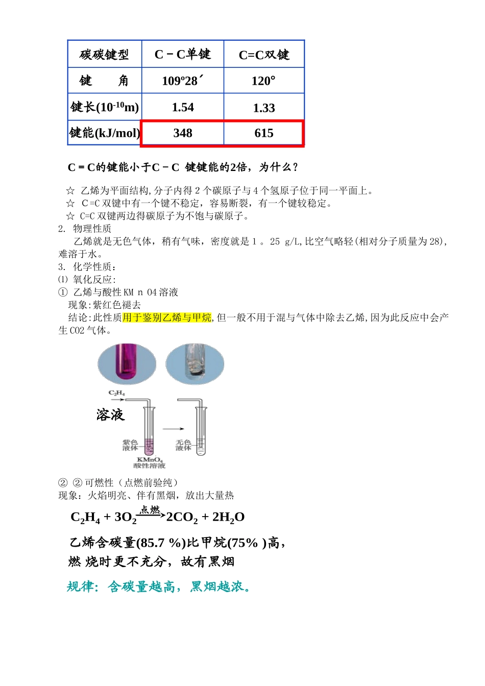 乙烯知识点归纳总结_第2页