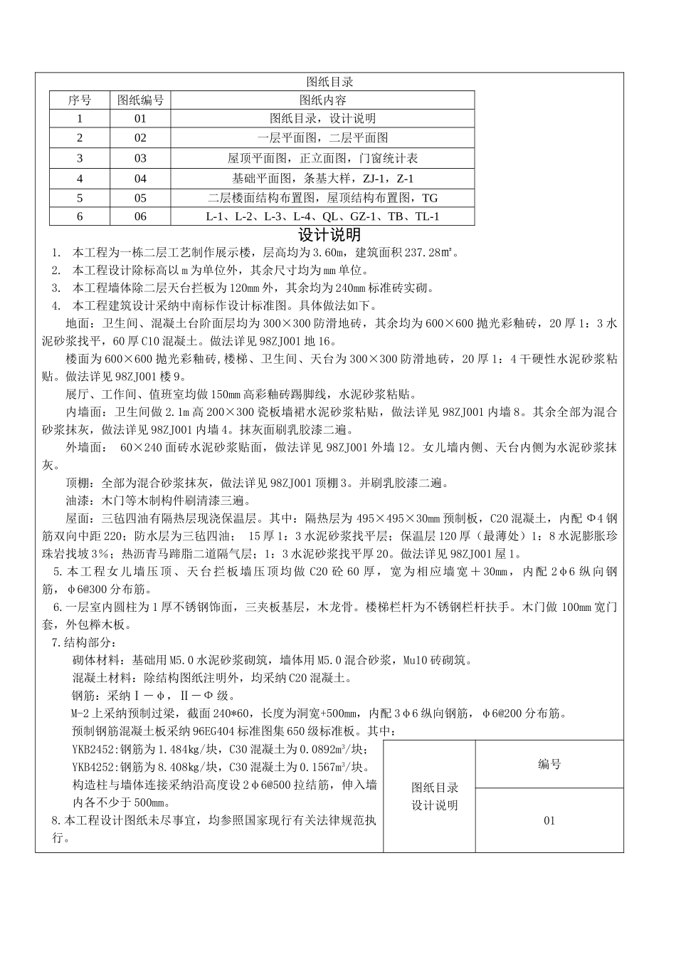 二层楼体装饰工程量清单计价实例_第1页