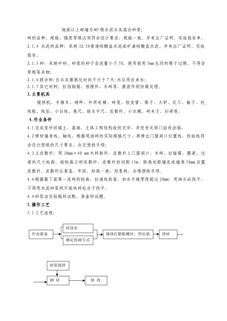 二次结构-砌筑工程施工方案-8wr_第2页