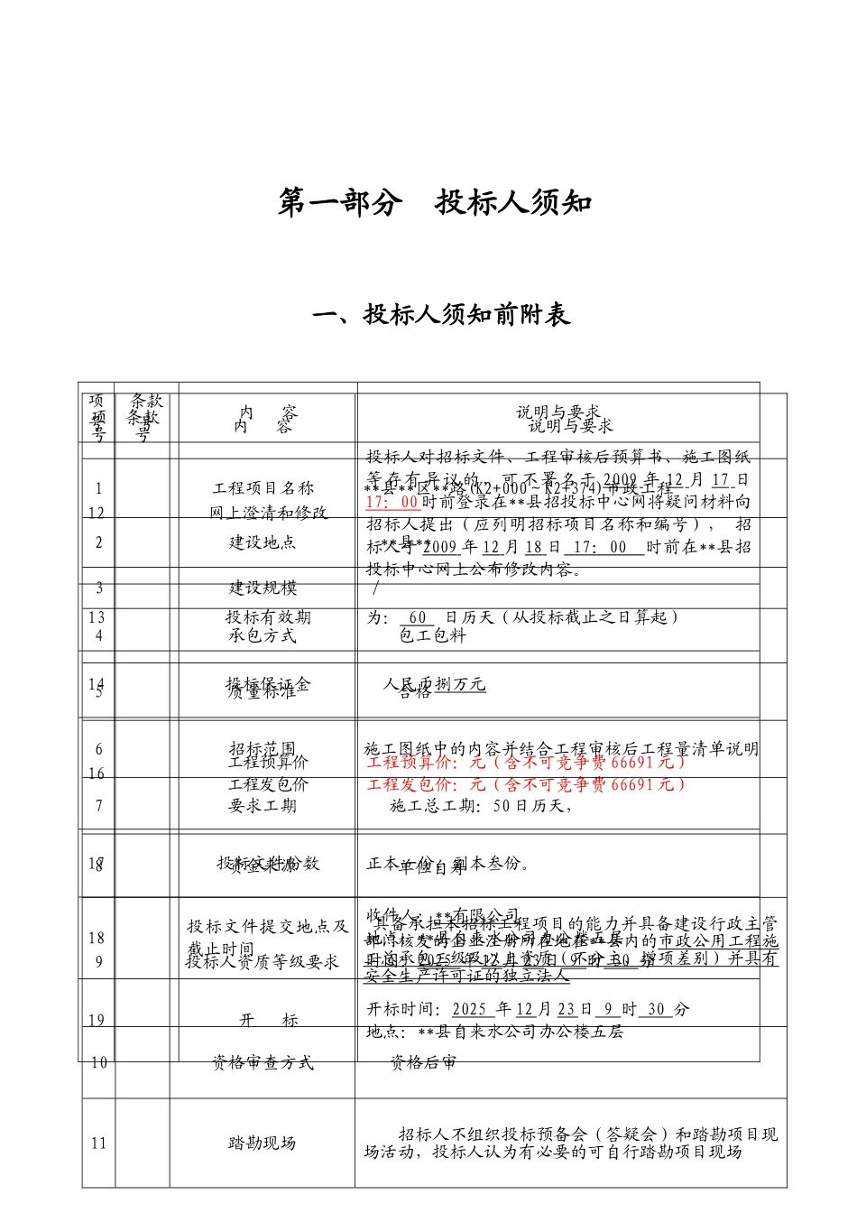 二环路市政工程招标文件_第3页