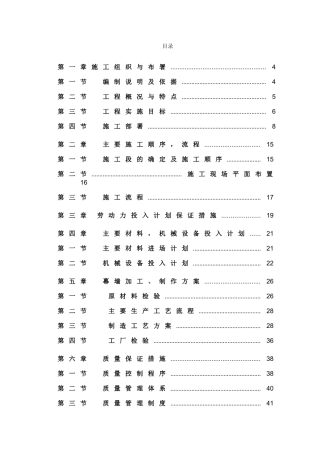 产业基地幕墙、铝合金门窗分包工程施工组织设计
