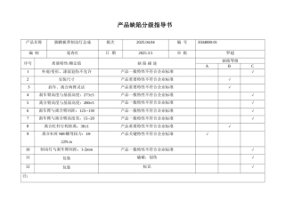产品审核指导书
