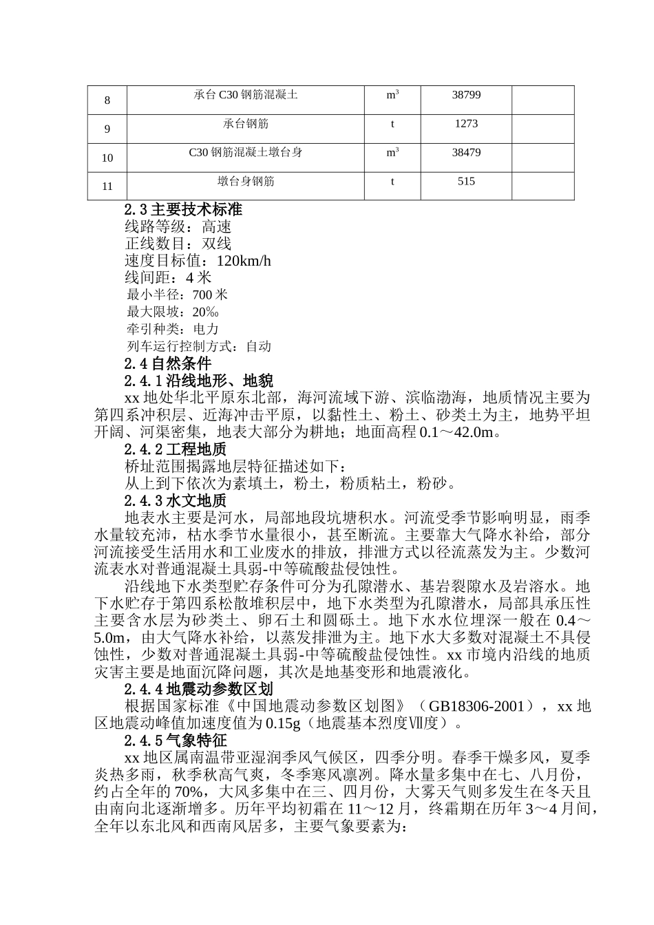 京沪高速铁路工程某络线特大桥下部工程、上部工程及附属工程施工组织设计_第3页