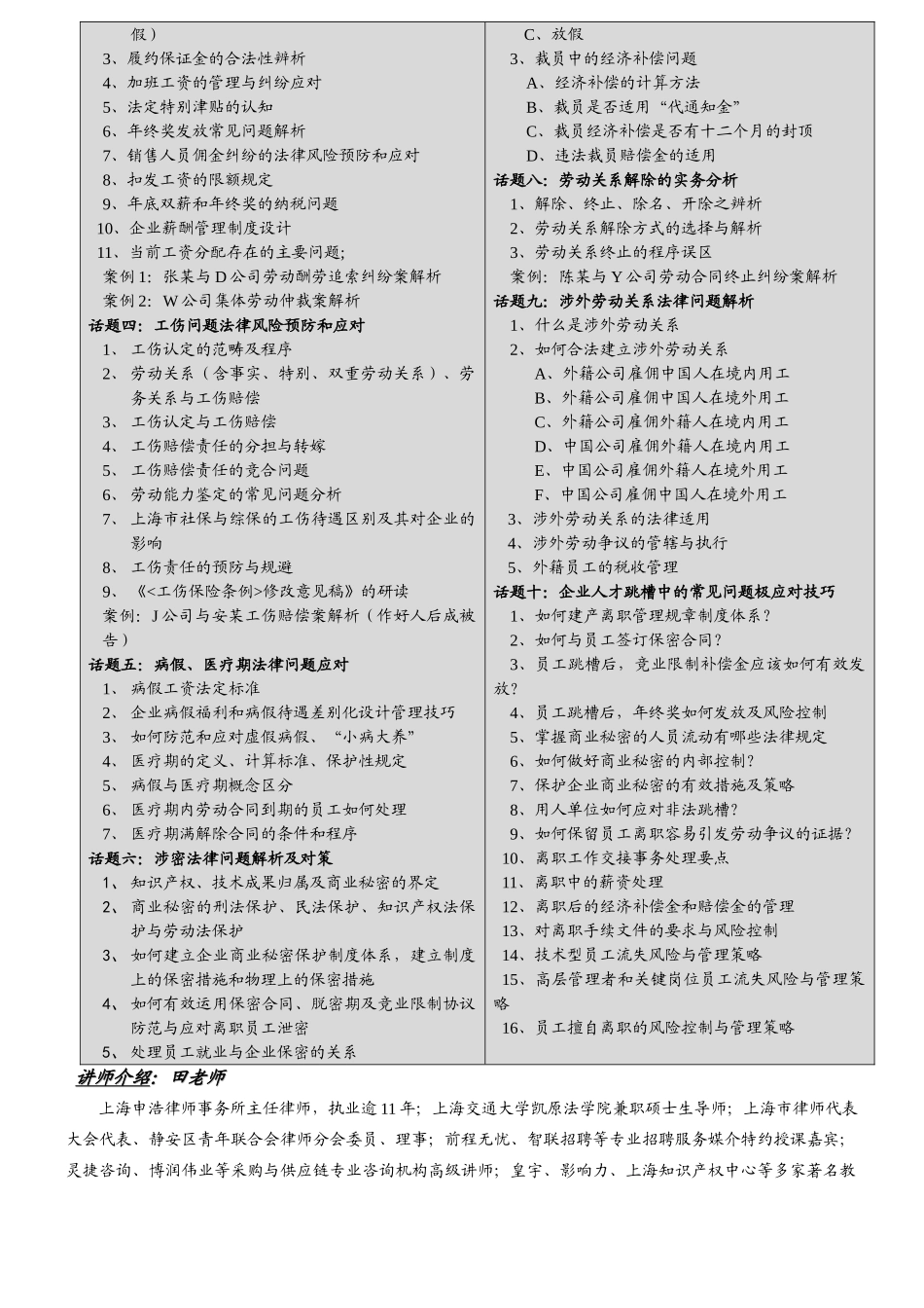 人力资源操作十大专项问题讲座_第2页